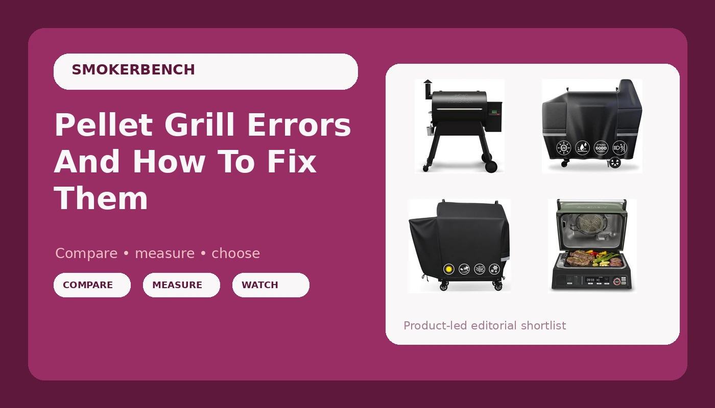Pellet Grill Errors And How To Fix Them - SmokerBench review with measurements and honest opinion