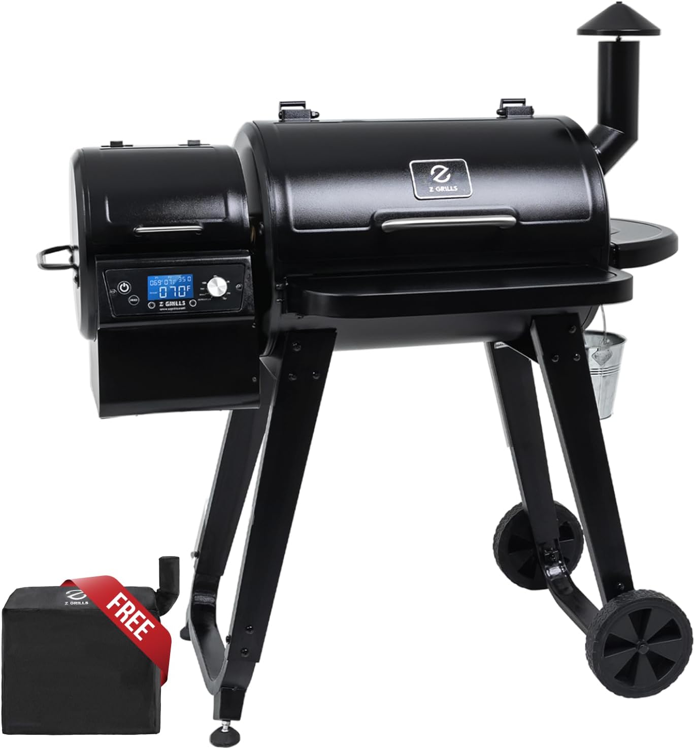 Z GRILLS Wood Pellet Grill & Smoker, PID V3.0 Controller, Meat Probe, Foldabl...