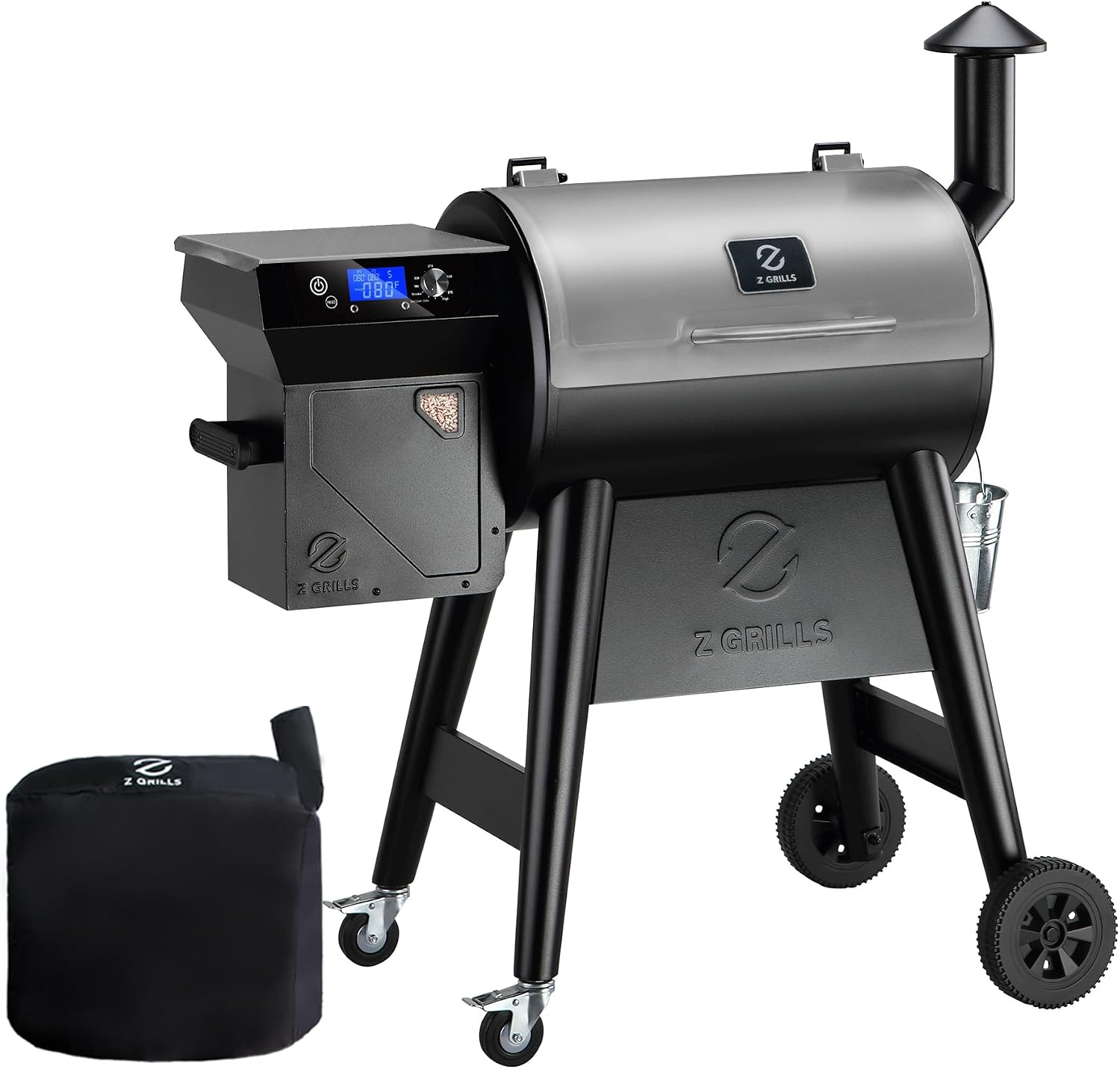 Z GRILLS 8-in-1 Pellet Smoker Grill with PID 3.0, 459 Sq.In Cooking Area
