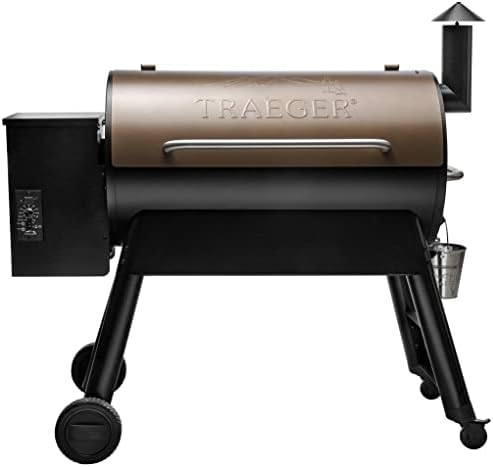 Pro 34 Wood Pellet Grill and Smoker, Bronze with Signature Blend Pellets 18 lb Bag